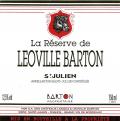 Reserve de Leoville Barton  (2nd wine of Leoville Barton)